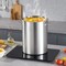 Stainless Steel Stockpot with Basket Lid and Handle for Boiling Steaming or Frying
